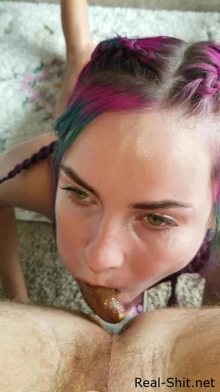 SluttyLittleLex aka LilButtLex - Eating From My Master part 1 - Picture Scat, Scat Girls Videos, Scat Couples