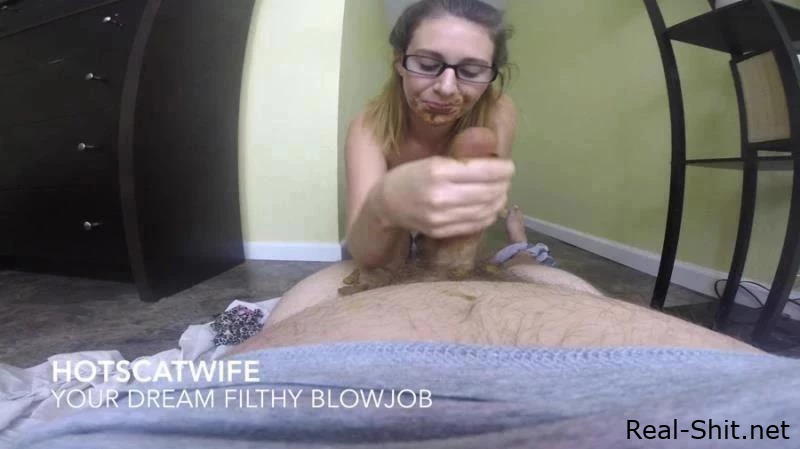 Your Dream Filthy Blowjob - ModelNatalya94scatwife - Older Sister In Shit, Cum On Shit, Liquid From The Ass