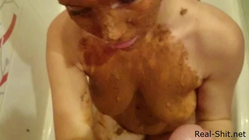 Thefartbabes - Dirty Very Deep Blowjob With Shit - Brown wife - Fecal Lybricant, Spill Diarrhea, Excellent Scat