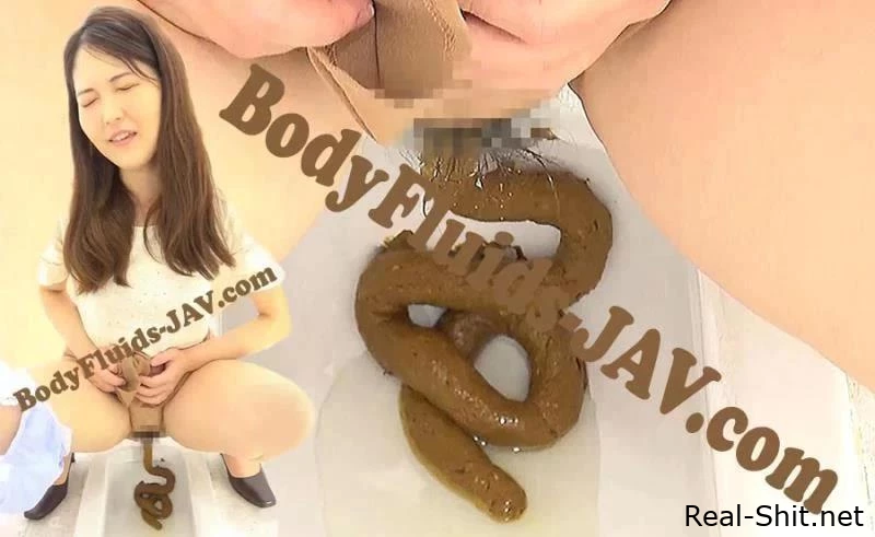 Long Shit Toilet Scat Voyeur 長いたわごとトイレ 盗撮 BFSR-258 - Deep Throat With Shit, Buttplug, Asslick