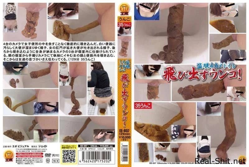 盗撮 便所駆け込みOL パンティずらし下痢便 ～嘆きの洋式便所編～ コスチューム Diarrhea EE-057 - Slut In Shit, Hard Turd, Feeding Shit