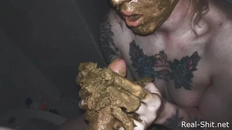 Underground Scat Party Chill - DirtyBetty - Relaxed Pooping, Poop In Public Toilet, Mouthfuls In The Shit