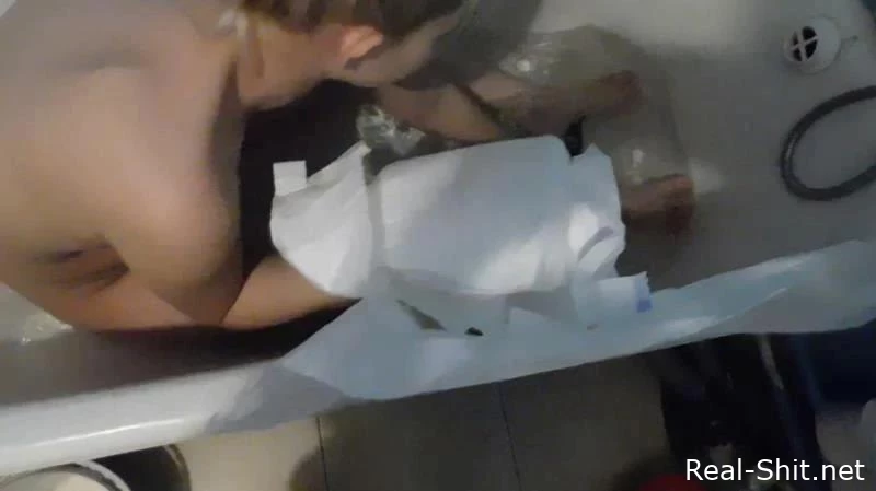 Diaper shit in the bathroom - KatyaKASS - Foot Scat, Shit In Pussy, Dirtyamateurs